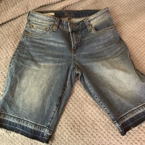 Knee Length Jean Shorts